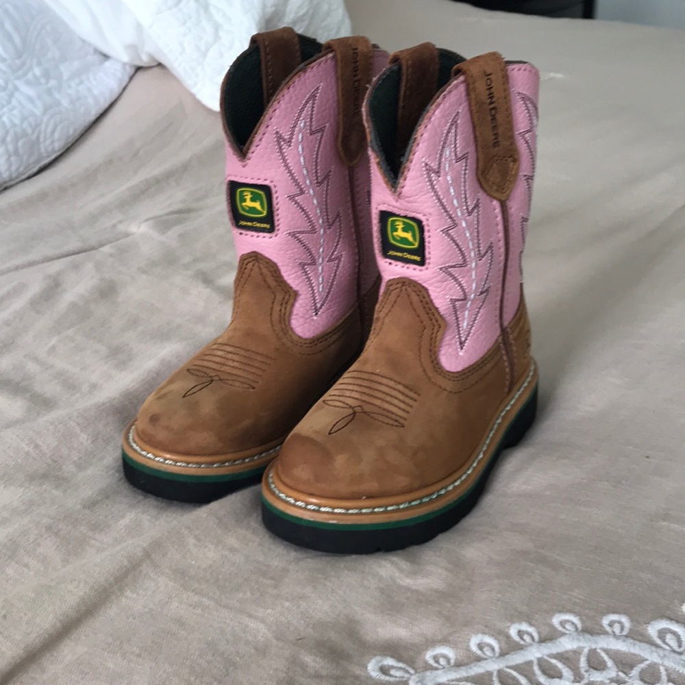 John Deere Pink Toddler Boots size 9.5